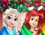 Disney Princess Playing Snowballs